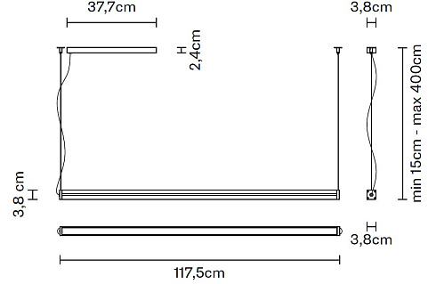 Подвесной светильник Fabbian Light Glide F57 Black 3000 Light Glide F57 F57A5102