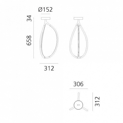 Потолочный светильник Artemide Arrival 70 Arrival 1554010APP