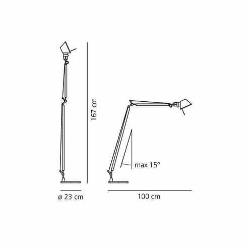 Основание под светильник Artemide A014900 Tolomeo Lettura