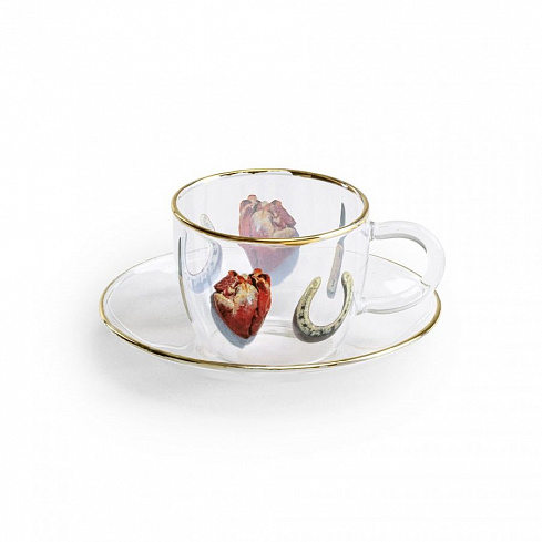 Кофейная пара Seletti I Love You Toiletpaper Glass 15970