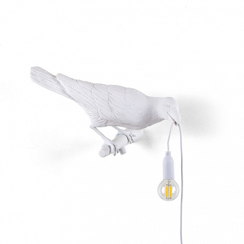 Настенный светильник Seletti Bird Looking Right White Bird Lamp 14731