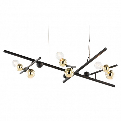 Люстра Brand Van Egmond Galaxy Long 140 Black/brass Galaxy GALHL140BLM-LGBR