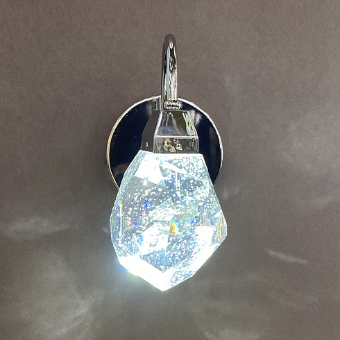 Настенный светильник Delight Collection Crystal rock chrome Crystal rock OB820083-1C (MD-020B-wall chrome)