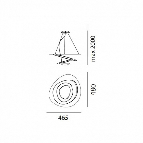 Подвесной светильник Artemide Pirce Micro LED  Gold Pirce 1249020A