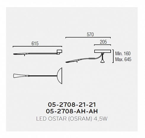 Настенный светильник LEDS C4 05-2708-21-21 Open