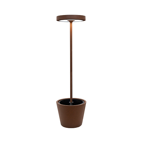 Уличный светильник Zafferano Poldina Reverso Solar L Corten Poldina LD1430R3