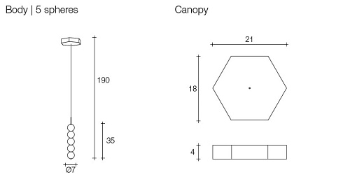 Подвесной светильник Terzani Abacus Small Abacus 0V01S E8 B.P 15