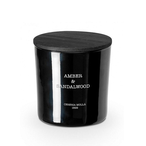 Свеча Cereria Molla Amber & Sandalwood XL, 3 фитиля 600 г Amber & Sandalwood 6637