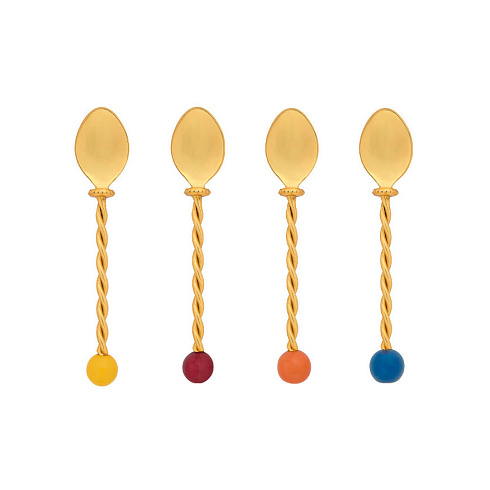 Набор столовых приборов Bitossi Home Torchon Desser Spoon set of 4 Torchon LTS02408