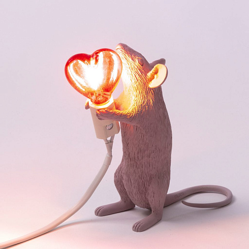 Настольная лампа Seletti Mouse Lamp Love Edition USB Mouse Lamp 15220SV