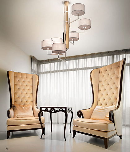 Люстра Arizzi 2085/6 Nut-brown / Polished nickel 2085