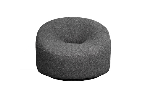 Кресло поворотное LUNA букле серый Flona SER см Garda Decor LUNA-2K-СЕР Flona SER 