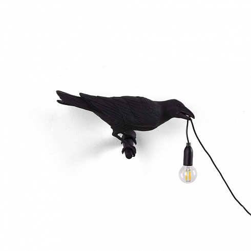 Настенный светильник Seletti Bird Looking Right Black Bird Lamp 14738