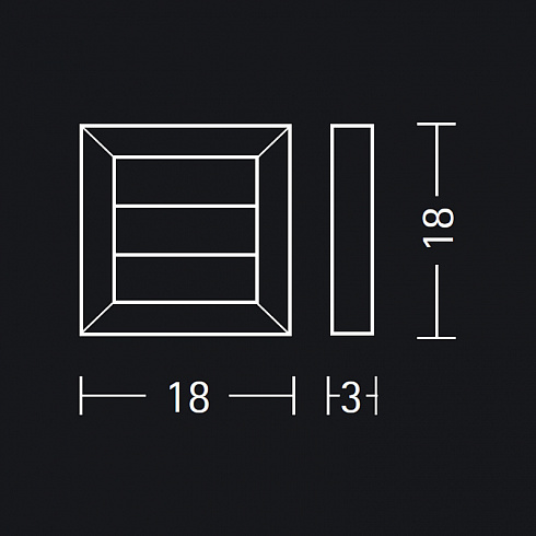 Настенный светильник Metalspot 44306 QUADRO