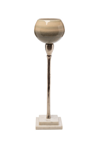 Подсвечник стекл.на металл. ножке h42,5см Garda Decor 71PN-31802 