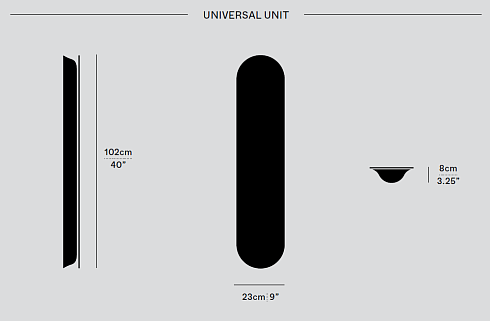 Настенный/Потолочный светильник A-N-D Vale 1 Anthracite  Vale VAL-1-CW-ANT-DW
