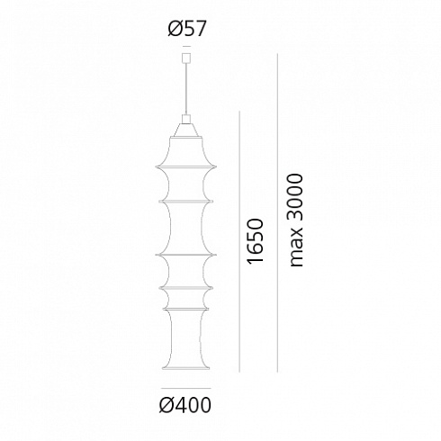 Подвесной светильник Artemide Falkland 165 Falkland DS2040RIF+DS2040CRC