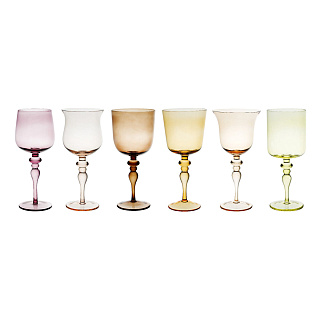 Diseguale Amber/Pink set of 6