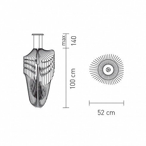 Люстра Slamp Avia Medium White Avia AVISM00WHF01T00000EU