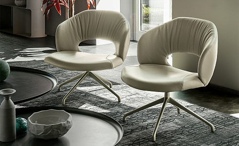 Кресло Cattelan Italia Miranda Lounge ML Bronze Castoro Miranda Miranda Lounge ML GFM18 / 951