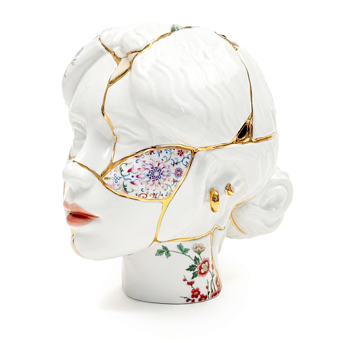 Ваза Seletti Kintsugi Head She Kintsugi 09946