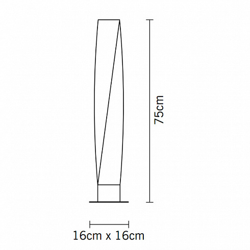 Напольный светильник Fabbian D49 B03 59 Twirl