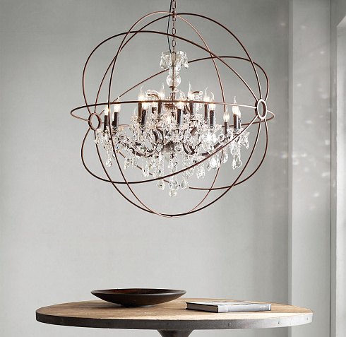 Люстра Delight Collection 5014-D10 rusty Foucault'S Orb