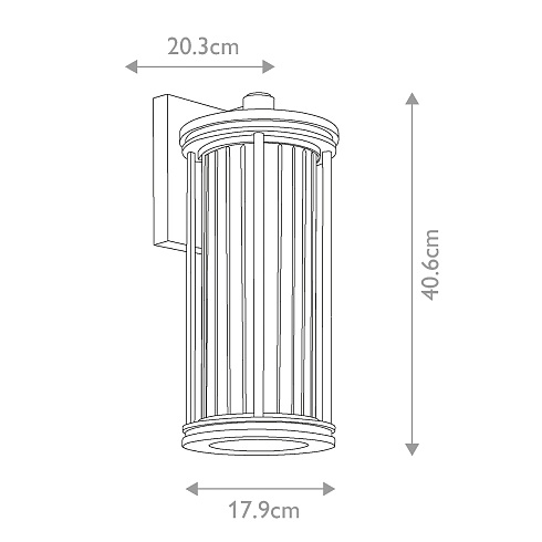 Настенные фонари Kichler KL-BARRAS2-M-BK 