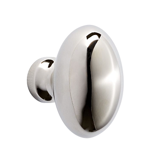 Large Oval Polished Nickel