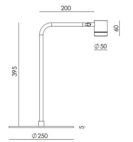 Настольная лампа Aromas del Campo Tea black Tea S1337+Matt Black+Black Marble