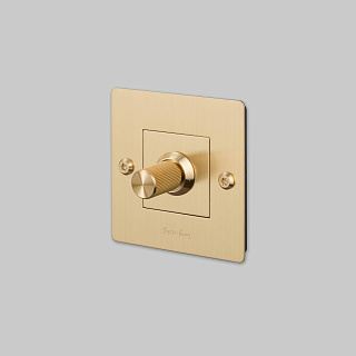 Dimmer 1G 250W LED Linear With B+P Logo Brass 