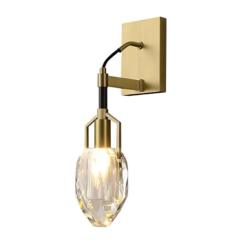 Настенный светильник Delight Collection 8960-1W brass/clear Wall lamp