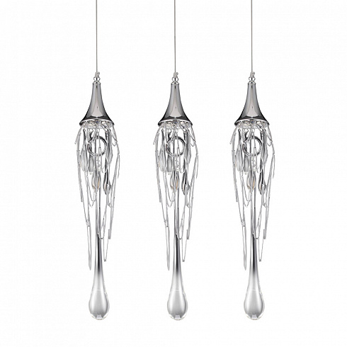 Подвесной светильник Delight Collection Goddess Tears 3 chrome Goddess Tears P68009L-3 chrome