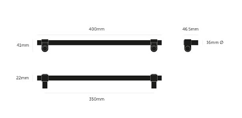 Ручка-скоба Buster and Punch Pull Bar Cast Brass Cast UPB-052118