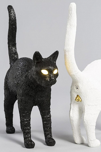 Настольная лампа Seletti Jobby The Cat Black Cat Lamp 15041