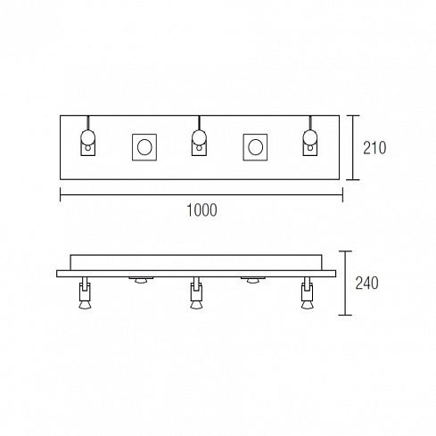 Потолочный светильник LEDS C4 416-CR Wood