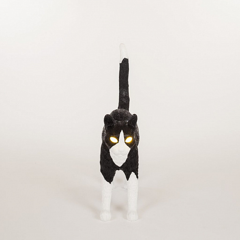 Настольная лампа Seletti Jobby The Cat Black and White Cat Lamp 15042