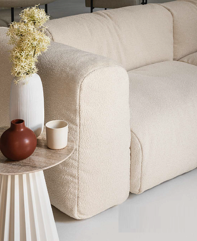 Журнальный столик Midj Plisse H40 D50 Bulgaro Red / veneered Stained Desert Plisse T2220CT40L+FP+I61