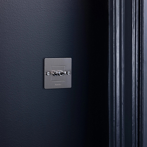 Выключатель Buster and Punch 1G Double steel Switches CTG-073784