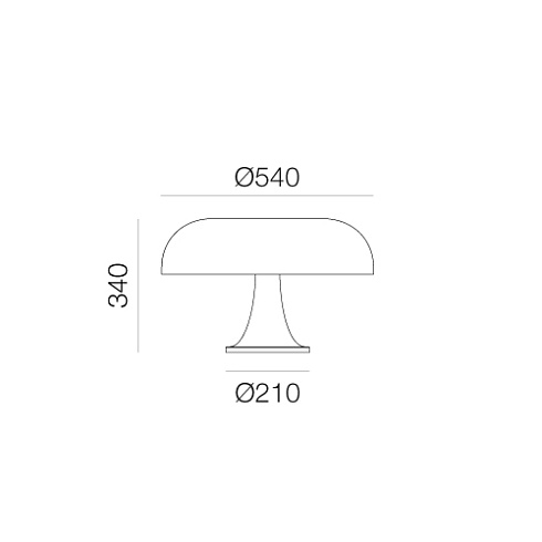 Настольная лампа Artemide Nesso Ruby Red Ruby Red S0056010A03