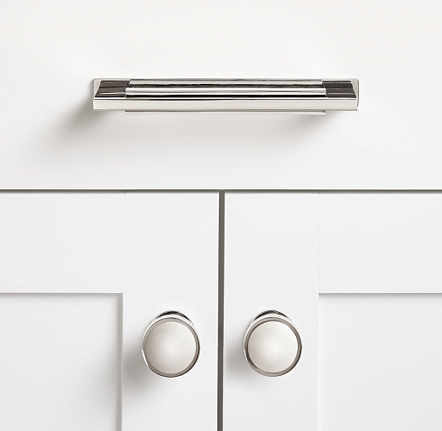 Ручка-кнопка Restoration Hardware Anson d3.2cm Polished Chrome Anson 10113985 CHR