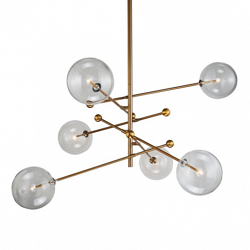 Люстра Delight Collection Globe Mobile 6 brass Globe Mobile KG0835P-6 brass