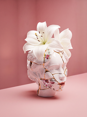 Ваза Seletti Kintsugi Head She Kintsugi 09946