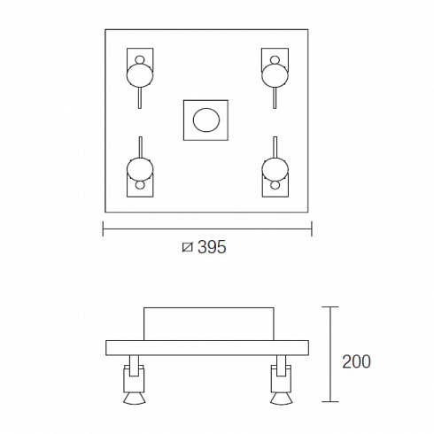 Потолочный светильник LEDS C4 415-CR Wood