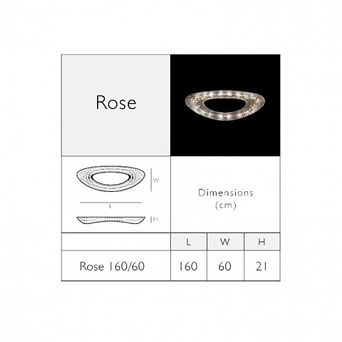 Люстра Manooi Rose 160/60 Crystalight