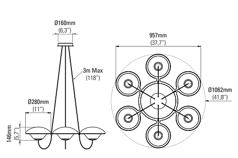 Люстра DCW Editions In The Air 6 In The Air