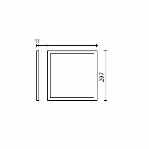 Встраиваемый светильник Side QR30/LBI Tiled