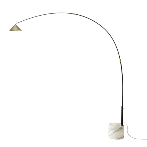 Торшер Aromas del Campo Hinoo Matt Black/White Hinoo P1266+Matt black/White marble/Matt black