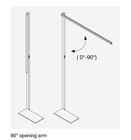 Напольный светильник ILTI LUCE Gamma 55W 4000K Casambi Gamma MGAM3CA1I49NNE