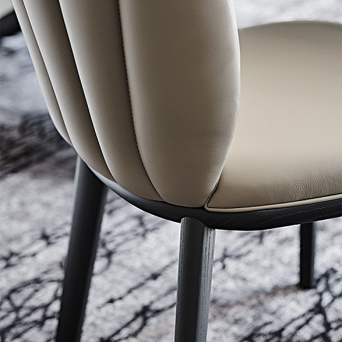 Стул Cattelan Italia Chrishell Burned Oak/Bianco Chris Chrishell FRRB/971